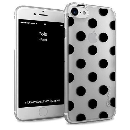 Coque i-Paint Glamour pour iPhone 7 Pois
