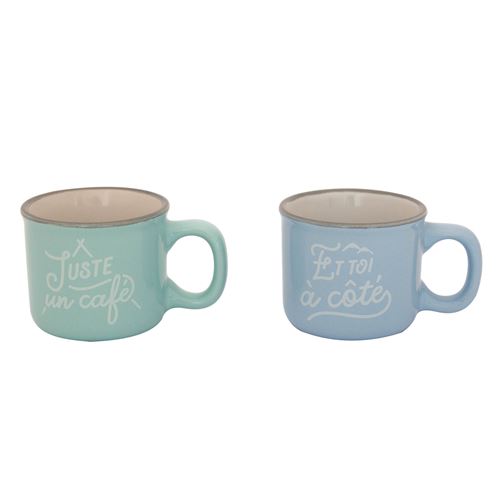 Set de 2 tasses expresso Saint Valentin Mr. Wonderful