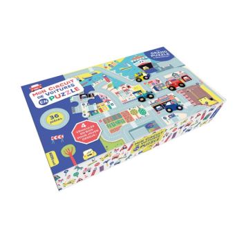 Mon circuit de voitures en puzzle