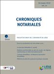 Chroniques notariales - Volume 70