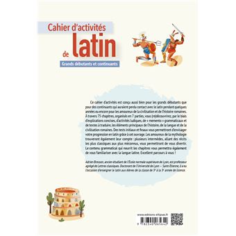 Cahier d'activités de latin. Grands débutants et continuants