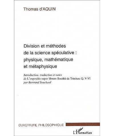 Division et méthodes de la science spéculative