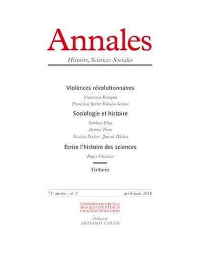 Annales histoire sciences sociales 2016/2