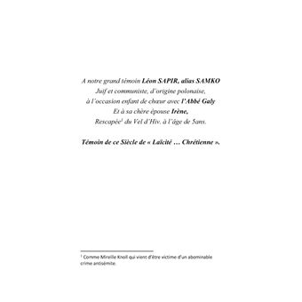 Un siècle de laïcité...chrétienne!