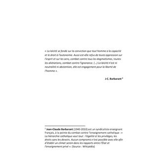 Un siècle de laïcité...chrétienne!