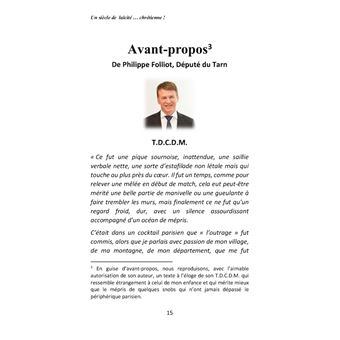 Un siècle de laïcité...chrétienne!