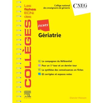 Fiches Gériatrie