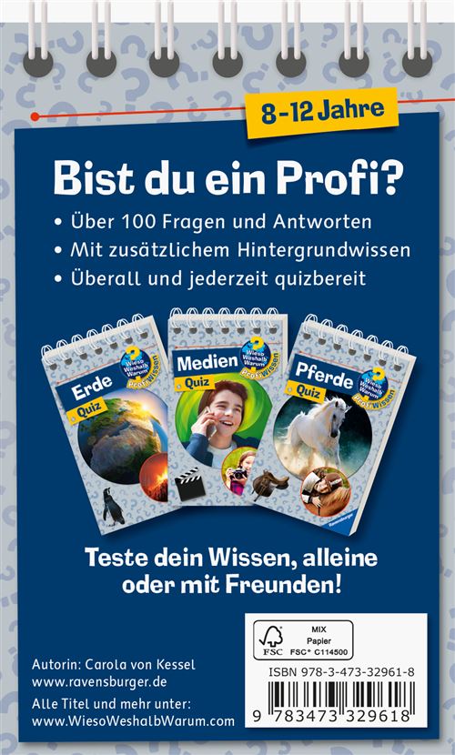 WIESO ? WESHALB ? WARUM ? PROFITWISSEN QUIZ : RETTER
