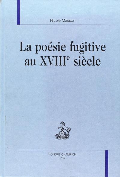 La poésie fugitive au XVIIIème siècle