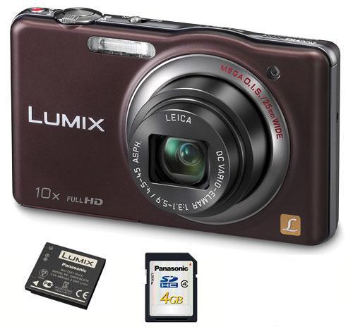 Compact Panasonic Lumix DMC-SZ7 Chocolat + Carte 4 Go + 2ème