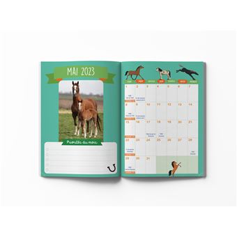Mon agenda scolaire chevaux et poneys 2022-2023