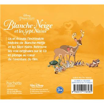 BLANCHE NEIGE - Mon histoire à écouter - Livre CD - Disney Princesses