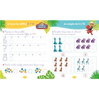 DINO RANCH - J'apprends les premiers nombres - Moyenne Section