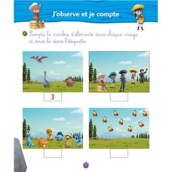 DINO RANCH - J'apprends les premiers nombres - Moyenne Section