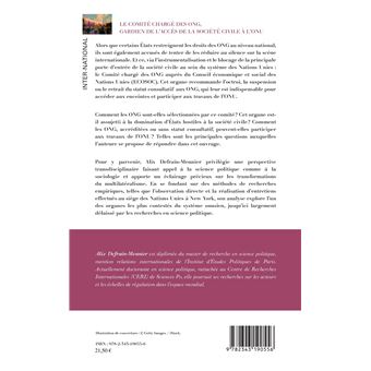 Le comité chargé des ONG, gardien de l'accès de la société civile à l'ONU