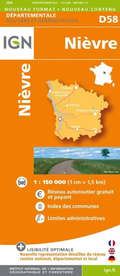 Nièvre - Institut Geographique National