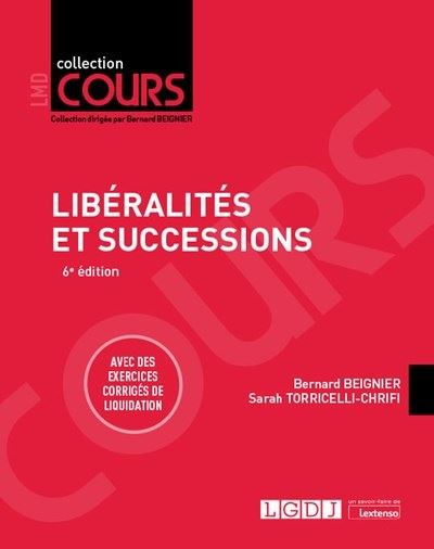 Libéralités et des successions