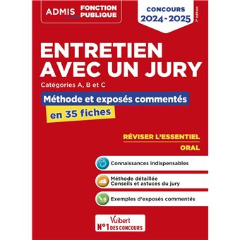 Entretien Avec Un Jury Méthode Et Exercices En 35 Fiches Concours 2020 ...