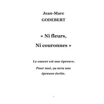 Ni fleurs, ni couronnes