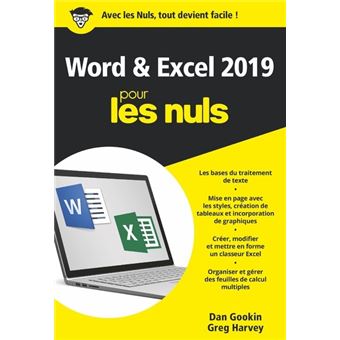 Word et Excel 2019 Poche Pour les Nuls