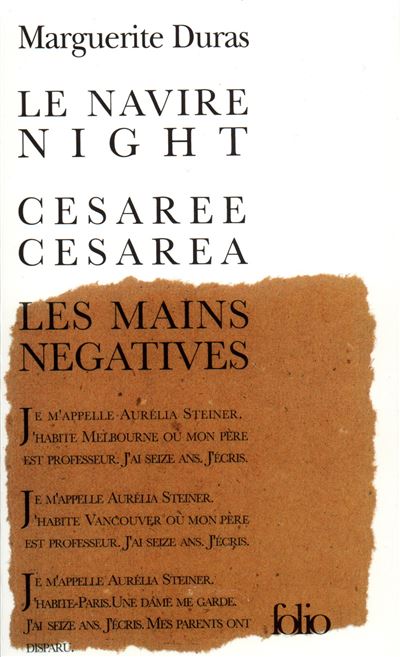 Le Navire Night - Marguerite Duras - (donnée non spécifiée)