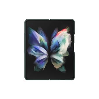 galaxy z fold3 5g leather cover green