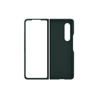 galaxy z fold3 5g leather cover green