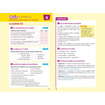 Fiches bac Français 1re générale Bac 2021