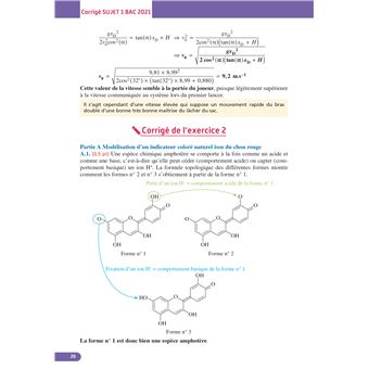 Annales Objectif BAC 2022 Spécialité Physique-Chimie