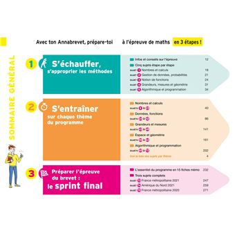 Annales du brevet Annabrevet 2022 Maths 3e