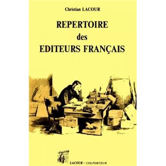 Répertoire des éditeurs français - 1