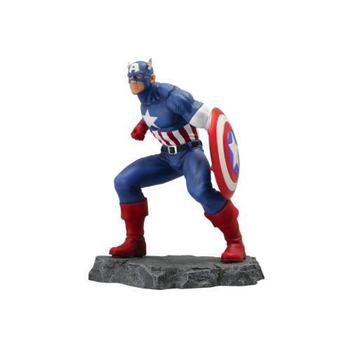 Statue De Captain America Marvel Comics Civil War Semic 22Cm