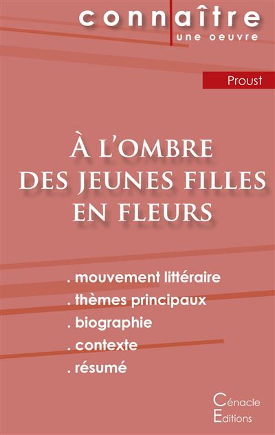 Fiche de lecture A l'ombre des jeunes filles en fleurs de Marcel Proust