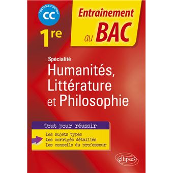 Spécialité Humanités, Littérature et Philosophie. Première.