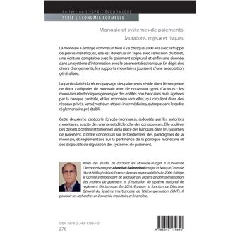 Monnaie et systèmes de paiement