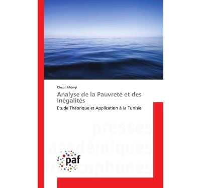Analyse de la pauvrete et des inegalites - etude theorique e