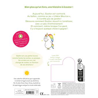 Livre son - Les émotions de Gaston - Je gagne même quand je perds