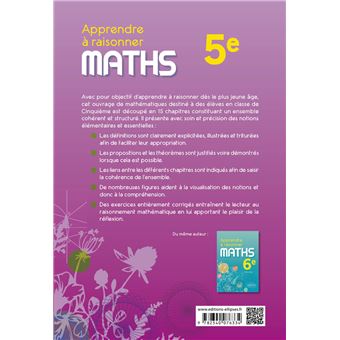 Apprendre à raisonner - Mathématiques - Cinquième