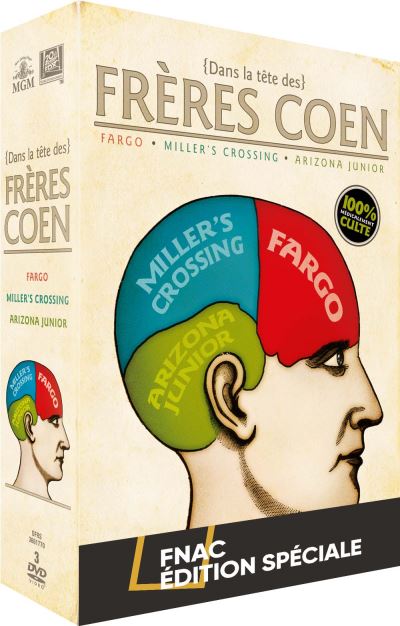 Coffret Dans la tête des Frères Coen 3 Films Edition Limitée Spéciale Fnac DVD