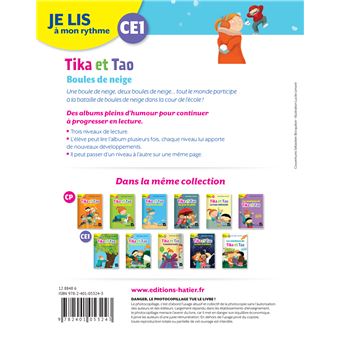 Je lis à mon rythme - Lecture CE1 Ed. 2019 - Tika et Tao : Boules de neige