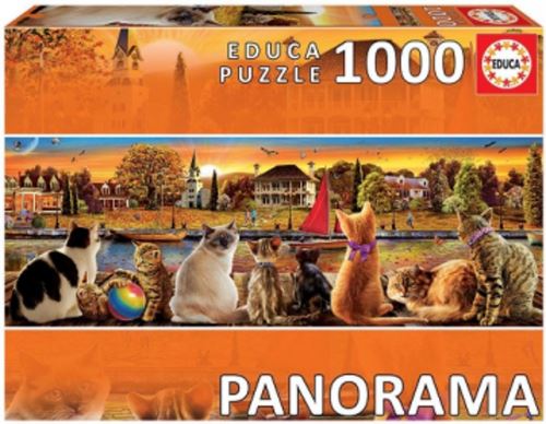 Educa Puzzel - 1000 Katten op de Kade
