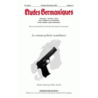 Études germaniques - N°4/2010