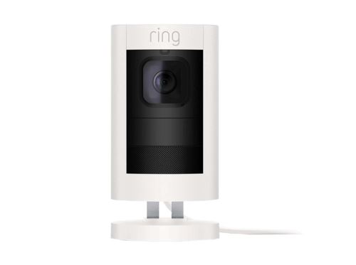 Ring Stick Up Camera Elite Wired Wit - 1080p HD Bewakingscamera met Bewegingssensor