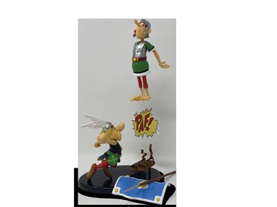 Figurine Astérix - Paf ! Boum ! Ouille ! Aïe ! - Diorama en métal