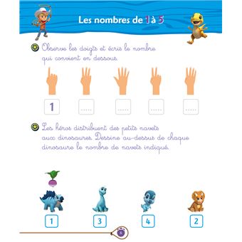 DINO RANCH - J'apprends les nombres et les formes - Grande Section