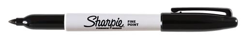 Marqueur permanent Sharpie Fine - pointe ogive 0,9 mm - noir