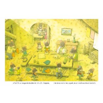 Le pique-nique de la famille Souris