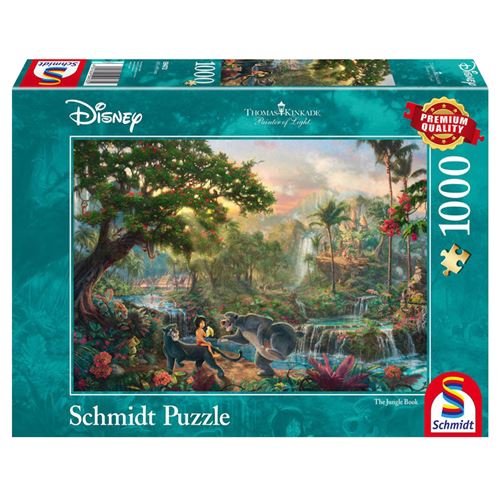 Schmidt Spiele Thomas Kinkade + Disney Puzzle Adulte Disney Le Livre De La Jungle- 1000 Pieces