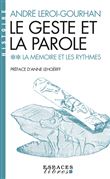 Le Geste et la Parole - tome 2 (Espaces Libres - Histoire)