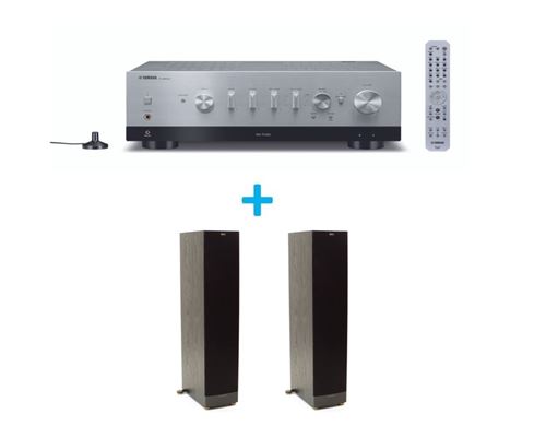 amplificateur-hi-fi-yamaha-r-n800a-argent-une-paire-d-enceintes-colonne-klipsch-series-rf-82-mkii-noir-9264632-9107560